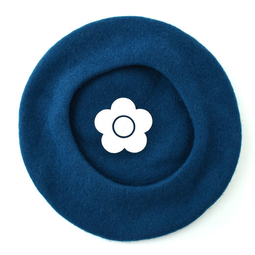 Mary Quant turquoise beret