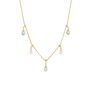 Amethyst and quartz adjustable necklace by Mounir