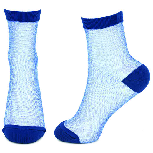 Sheer blue socks V&A Shop