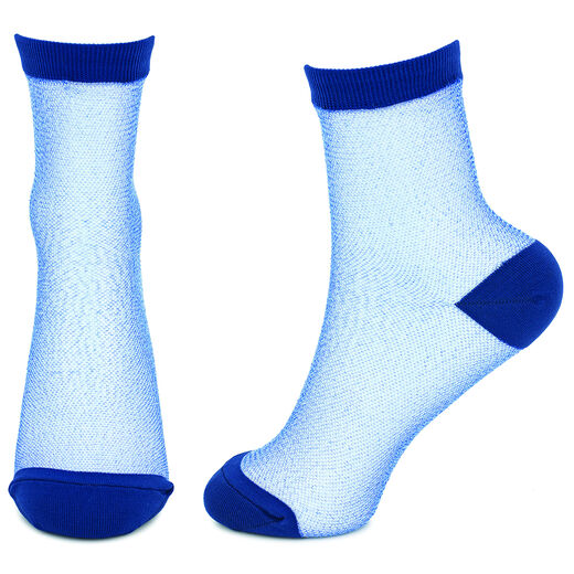 Sheer blue socks