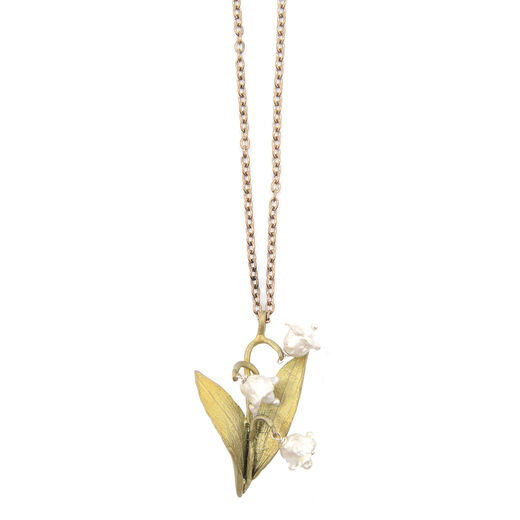 Lily of the valley pendant necklace by Michael Michaud
