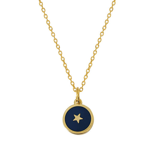 Star enamel pendant necklace by Mirabelle