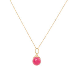 Fuchsia chalcedony necklace by Carousel Jewels