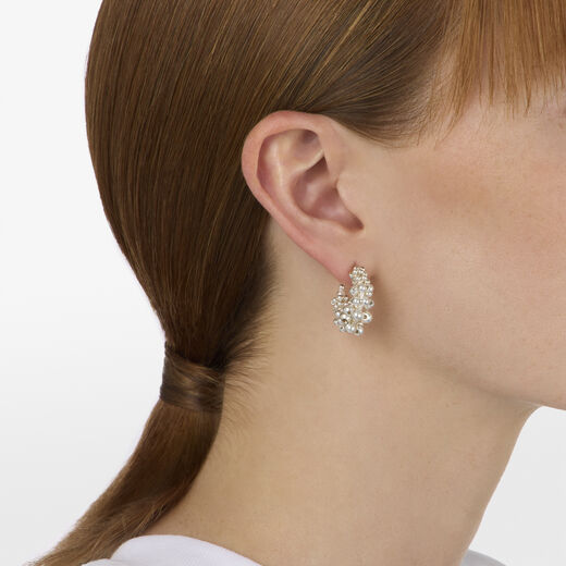 Silver beads Rhea earrings by Black & Sigi