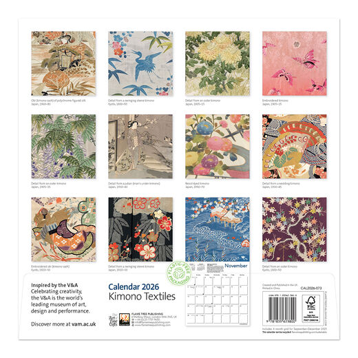 Kimono Textiles 2026 calendar