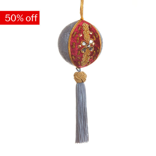 Embroidered tassel bauble