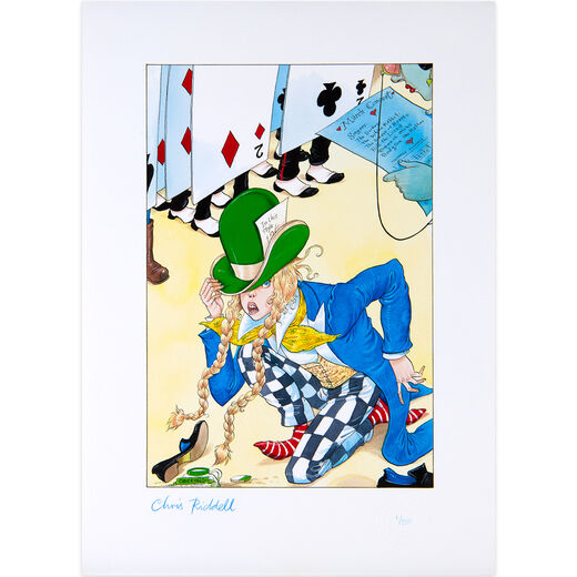 The Mad Hatter by Chris Riddell &ndash; Limited edition, signed and numbered