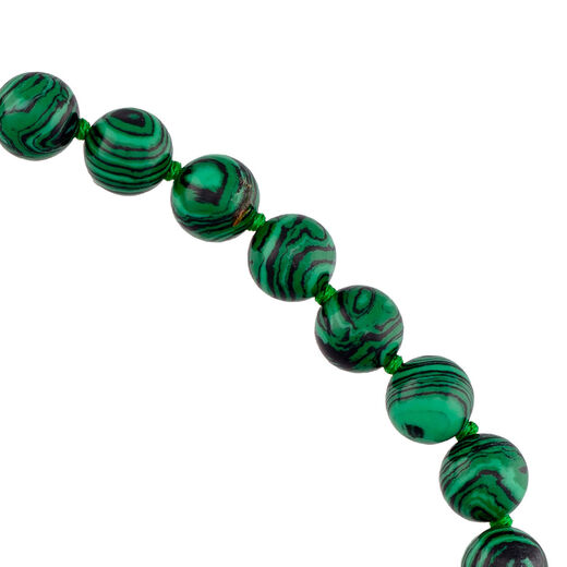 Turquoise-toned beaded necklace