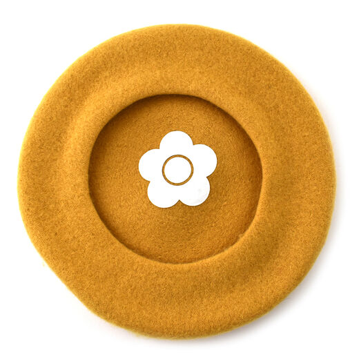 Mary Quant yellow beret
