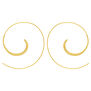 Swirl hoop earrings by Ottoman Hands