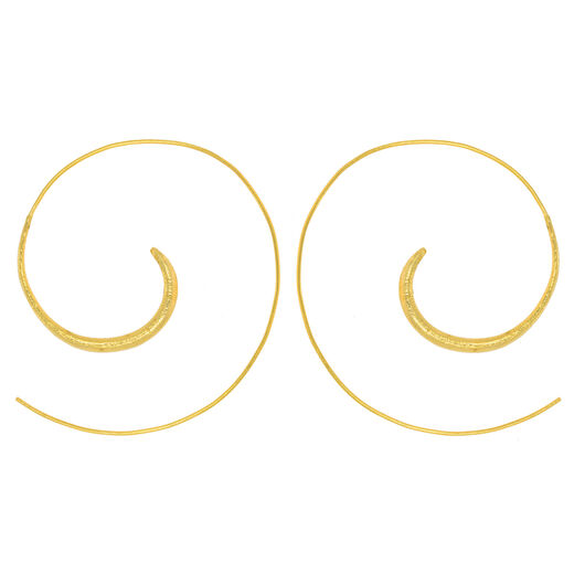 Swirl hoop earrings by Ottoman Hands
