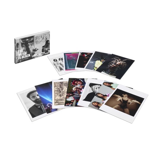 The Music Is Black pack of 30 postcards