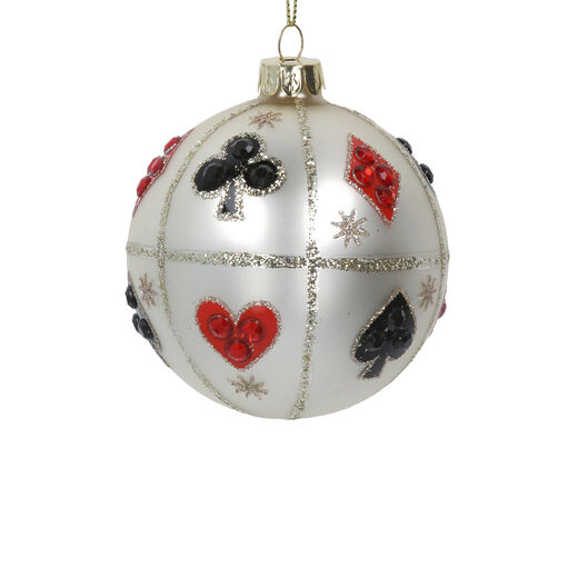 Playing card bauble decoration