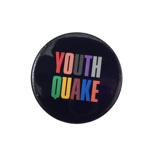 Mary Quant youth quake button badge