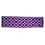 Pink and blue clamp Mulbari silk scarf