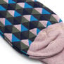 Pink triangles socks