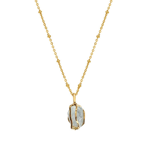Aquamarine pendant necklace by Mirabelle