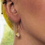 Rose quartz earrings by Mirabelle