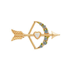 Cupid&rsquo;s bow and arrow brooch by Fable England