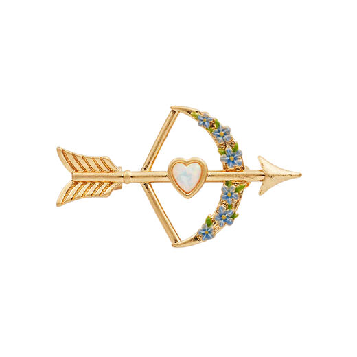 Cupid&rsquo;s bow and arrow brooch by Fable England