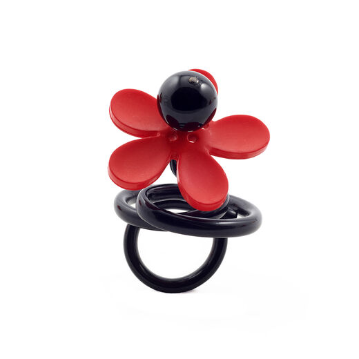 Flower silicon ring by Samuel Coraux