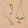 Amethyst and lemon quartz pendant necklace by Mounir