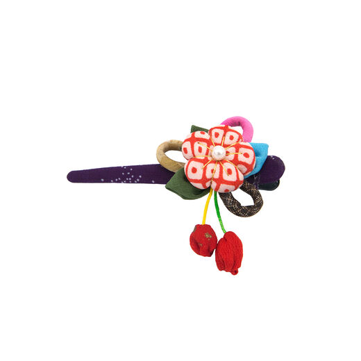 Kimono flower hair clip