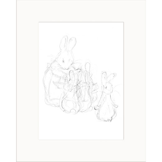 Mrs. Rabbit and Her Family by Beatrix Potter print