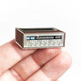 Vintage stereo receiver enamel pin