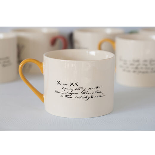 Edward Lear alphabet mug - X
