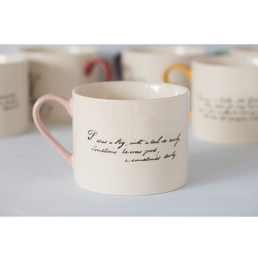 Edward Lear alphabet mug - P