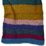 Bright stripe silk scarf