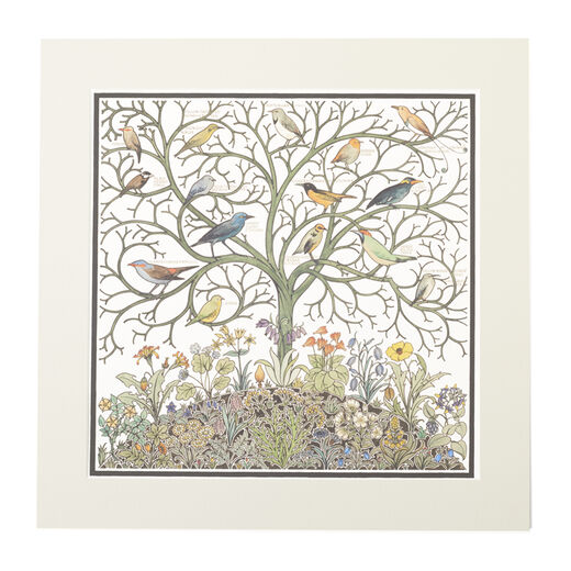 Birds of Many Climes by C.F.A Voysey - mounted print