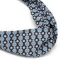 Blue geometric soft headband