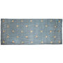 Gold dotted grey linen mix scarf