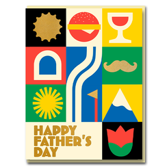 Father's Day grid greeting card