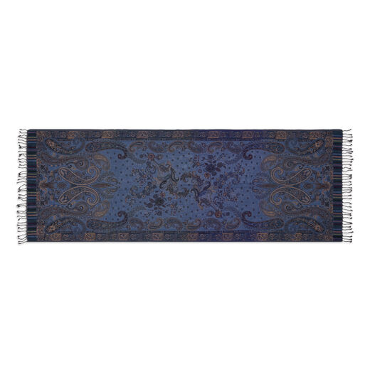 Blue paisley scarf