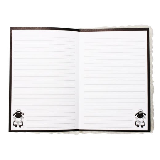 Shaun the Sheep A5 lined plush notebook
