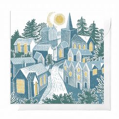 Eric Ravilious Winter Village Christmas cards (pack of 12)