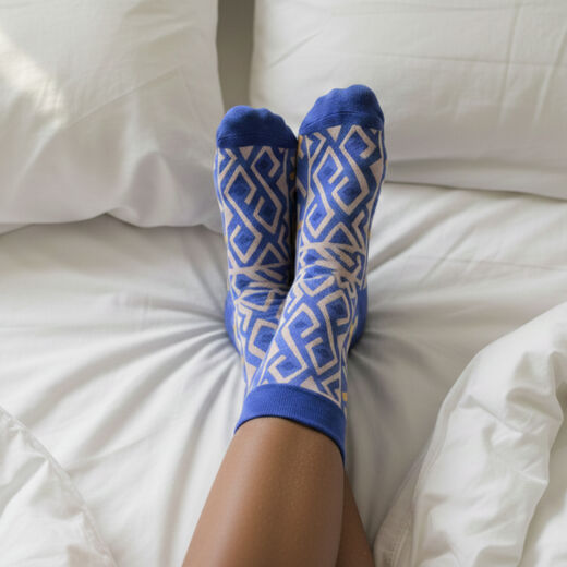 Kasai purple socks by Afropop