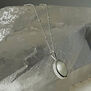 Black onyx reversible pendant necklace by Mirabelle