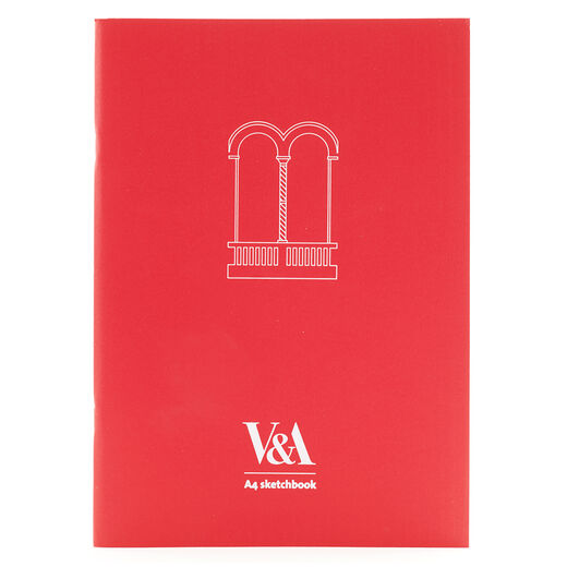 V&A red sketchbook souvenir