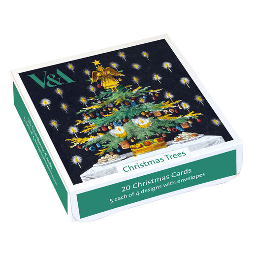 V&A Christmas cards – Christmas Trees (pack of 20 – 4 designs)