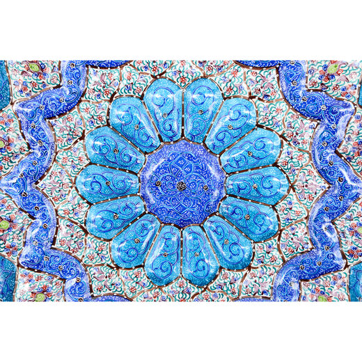 Medium minakari plate - assorted