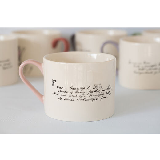 Edward Lear alphabet mug - F