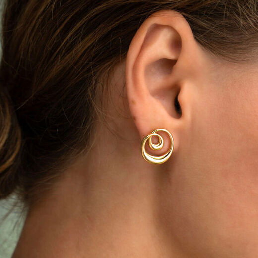 Twist stud earrings by Ottoman Hands