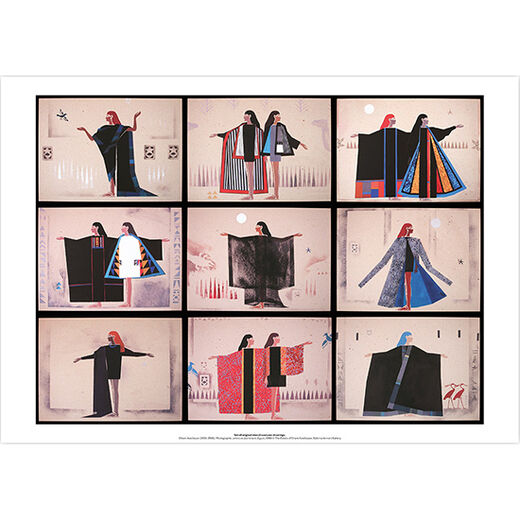 Egyptian costume designs by Chant Avedissian A3 print