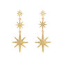 Star drop earrings by Ottoman Hands