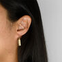 Polki diamond bar hook earrings by Shan Shan