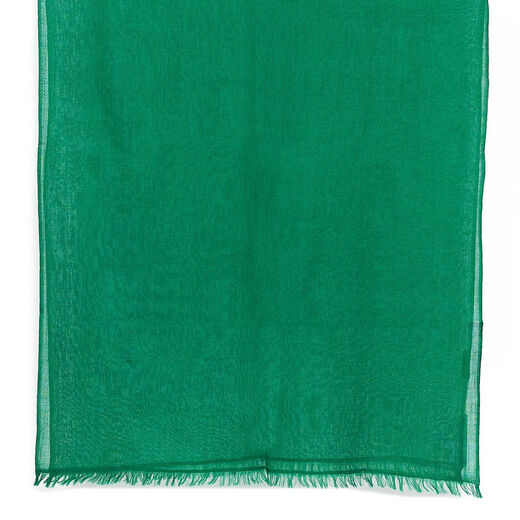 Forest green merino scarf by Kashmir Loom